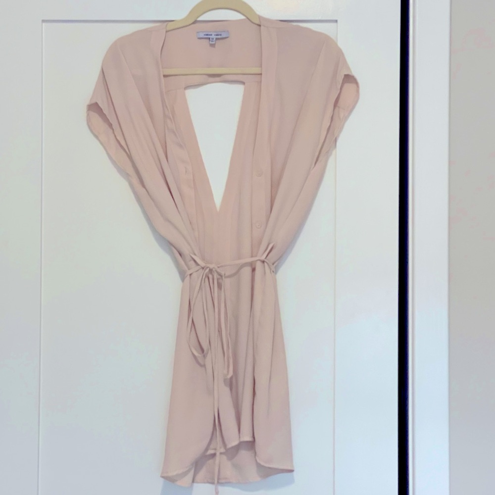 Naked Zebra Blush Wraparound Tunic